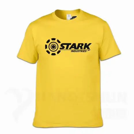 Безупречные отрасли футболки Tony Stark iron man летние брендовые хлопковые футболки 16 цветов повседневные футболки с короткими рукавами для фитнеса