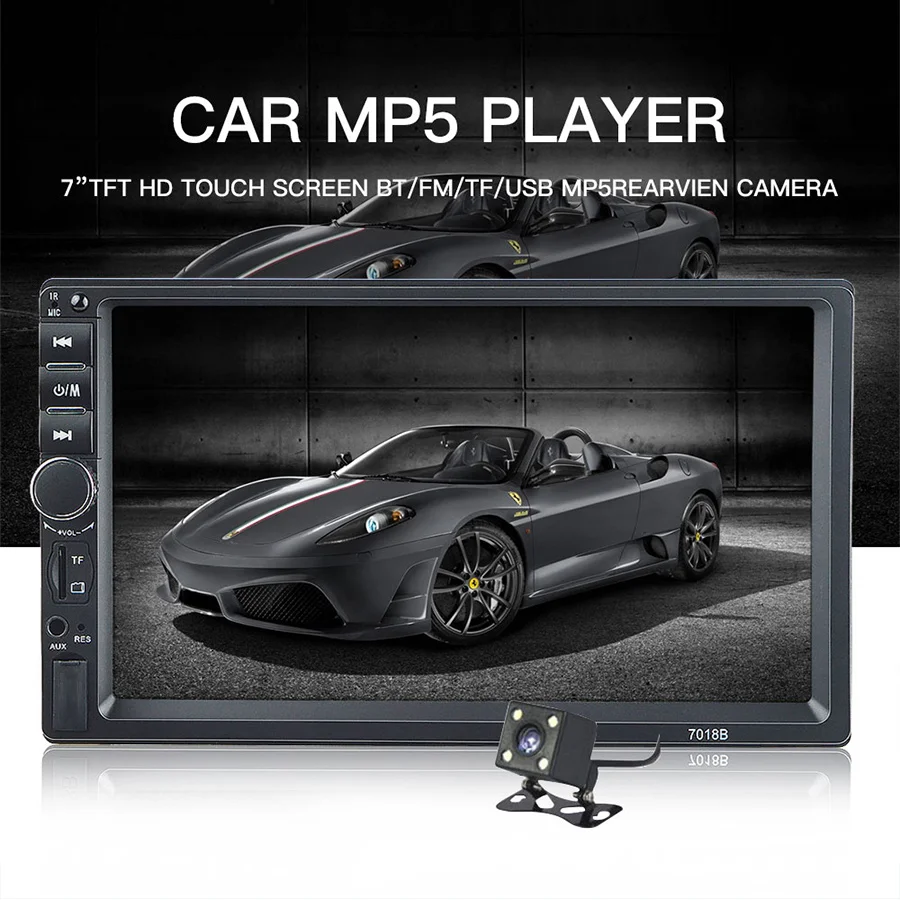 TOPSOURCE 7018B 7 дюймов Bluetooth аудио сенсорный экран автомобильное радио стерео