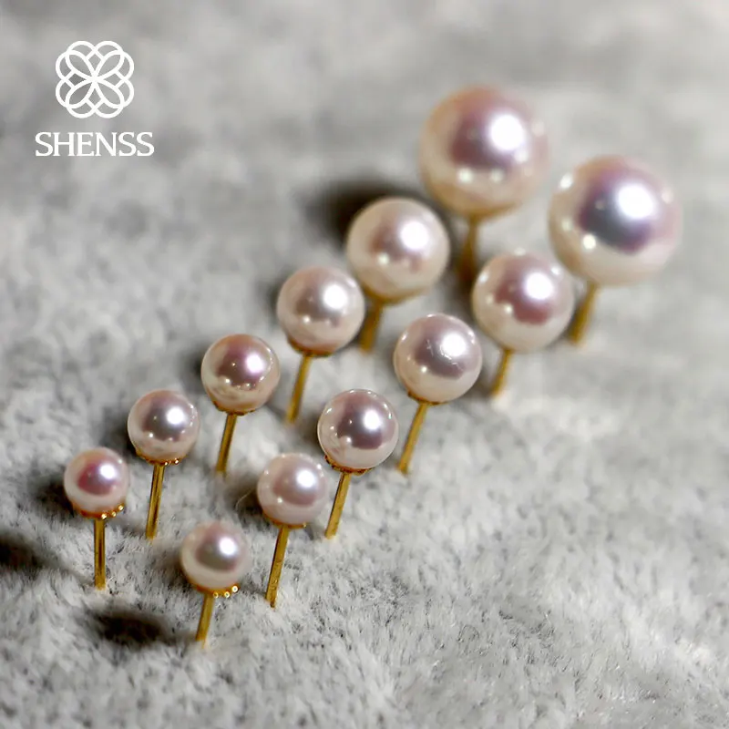 Женские жемчужные серьги SHENSS Akoya оригинальные Элегантные классические