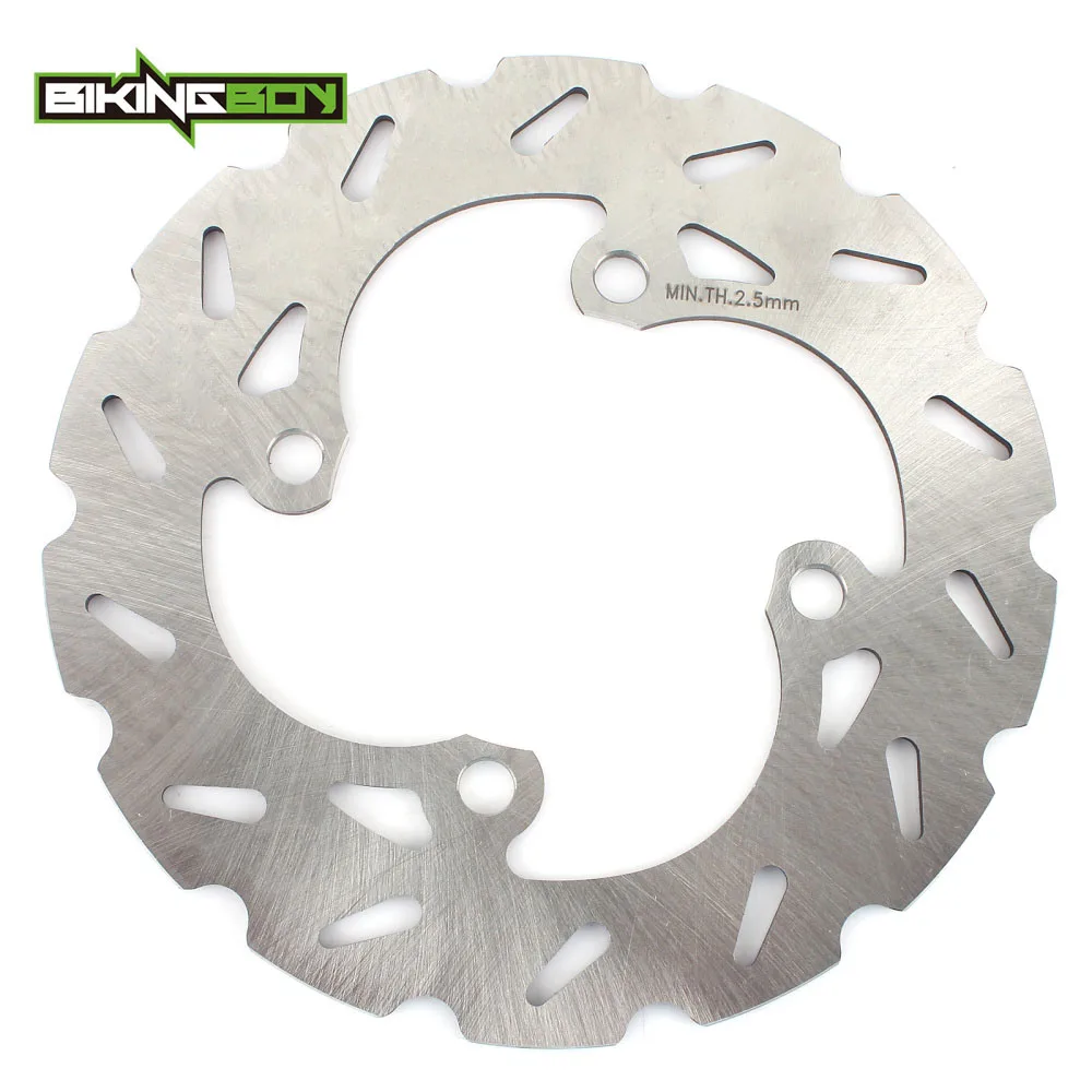 BIKINGBOY MX спереди и сзади мотоциклетные тормозного диска для KAWASAKI KX65 2000 2001 2002 2003 2004 2005 2006 2007 2008 2009 KX 65 00-09 - Цвет: SILVER