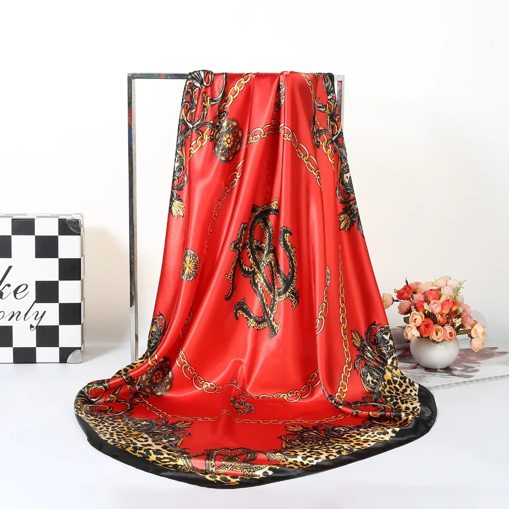 Italy runway senior silk satin cloth silk silk fabric hot new fashion 90cm x 90cm