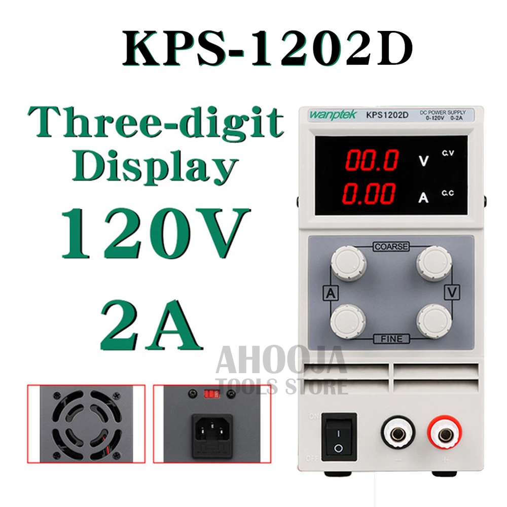 KPS1202D 0 1 в 2 а 01 в/регулируемый Высокоточный двойной светодиодный дисплей