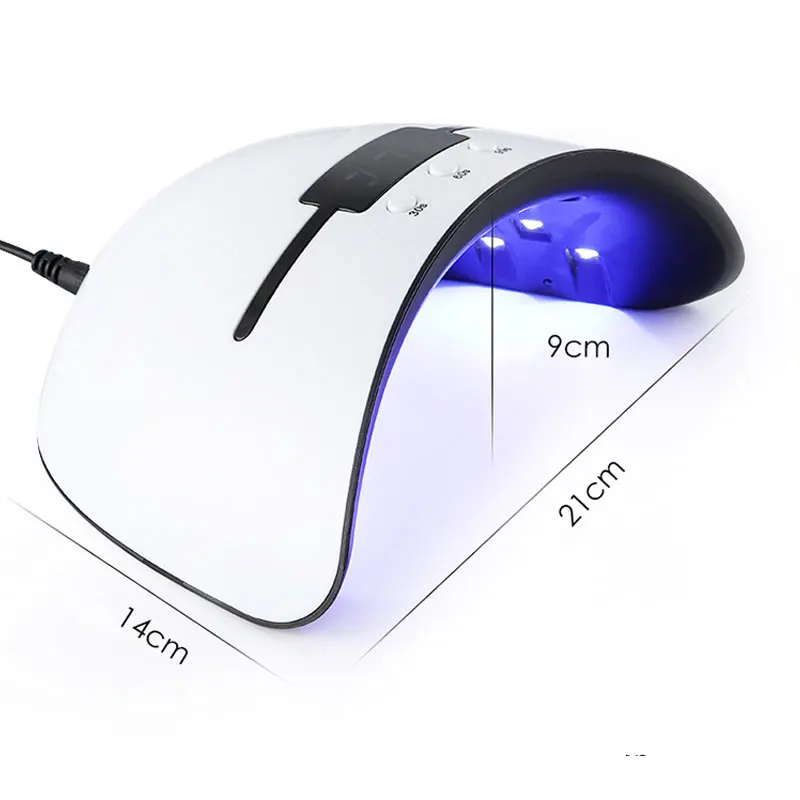 36W UV Lamp LED Nail Dryer For All Gels Polish Sun Light Infrared Sensing Timer Smart LCD Display Manicure | Красота и здоровье