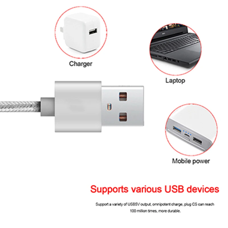 Дело hotgo 1.2 м multi Зарядное устройство Кабели 3 в 1 Micro USB + Тип C 8 Булавки