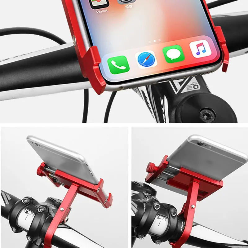 Держатель для телефона на велосипед из алюминиевого сплава настраиваемый