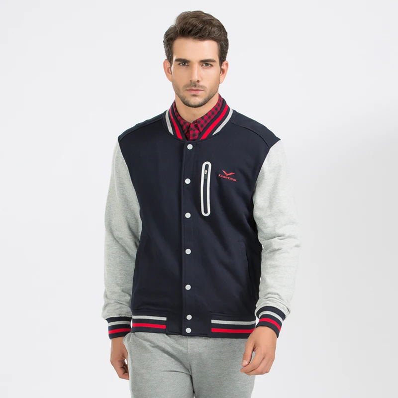 Мужская куртка бомбер из полиэстера с Бейсбольным воротником на молнии|bomber jacket