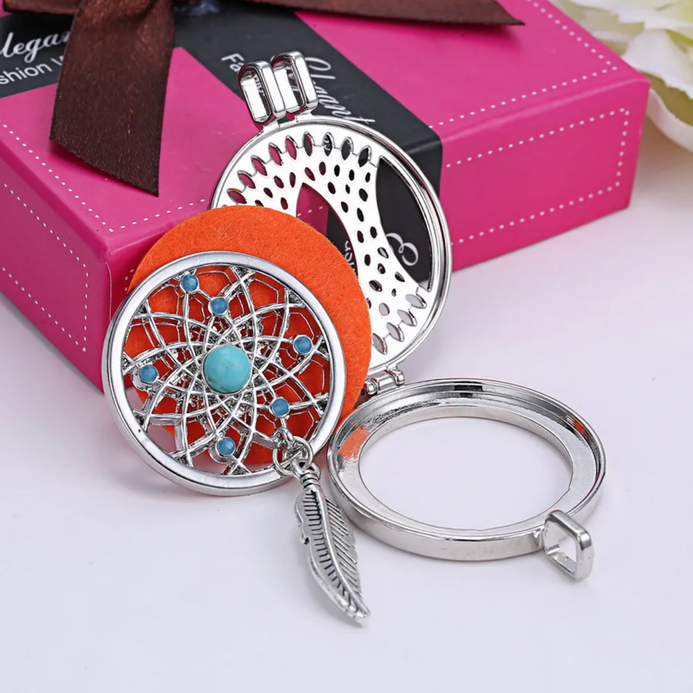 Ароматерапия ювелирные изделия ожерелье Винтаж мои DIY монеты угол крыло медальон