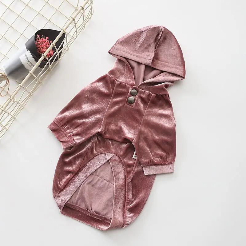 2018 HOT NEW Dog Fleece Cotton Hoodies Puppy Coat Jacket Solid Color Spring Autumn Poodle Yorkies Bichon Costume Dropshipping |