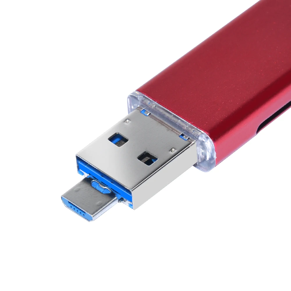 Портативный мини-считыватель карт Deepfox 3 в 1 USB Type C Micro 2 0 TF SD OTG для Android Phone |