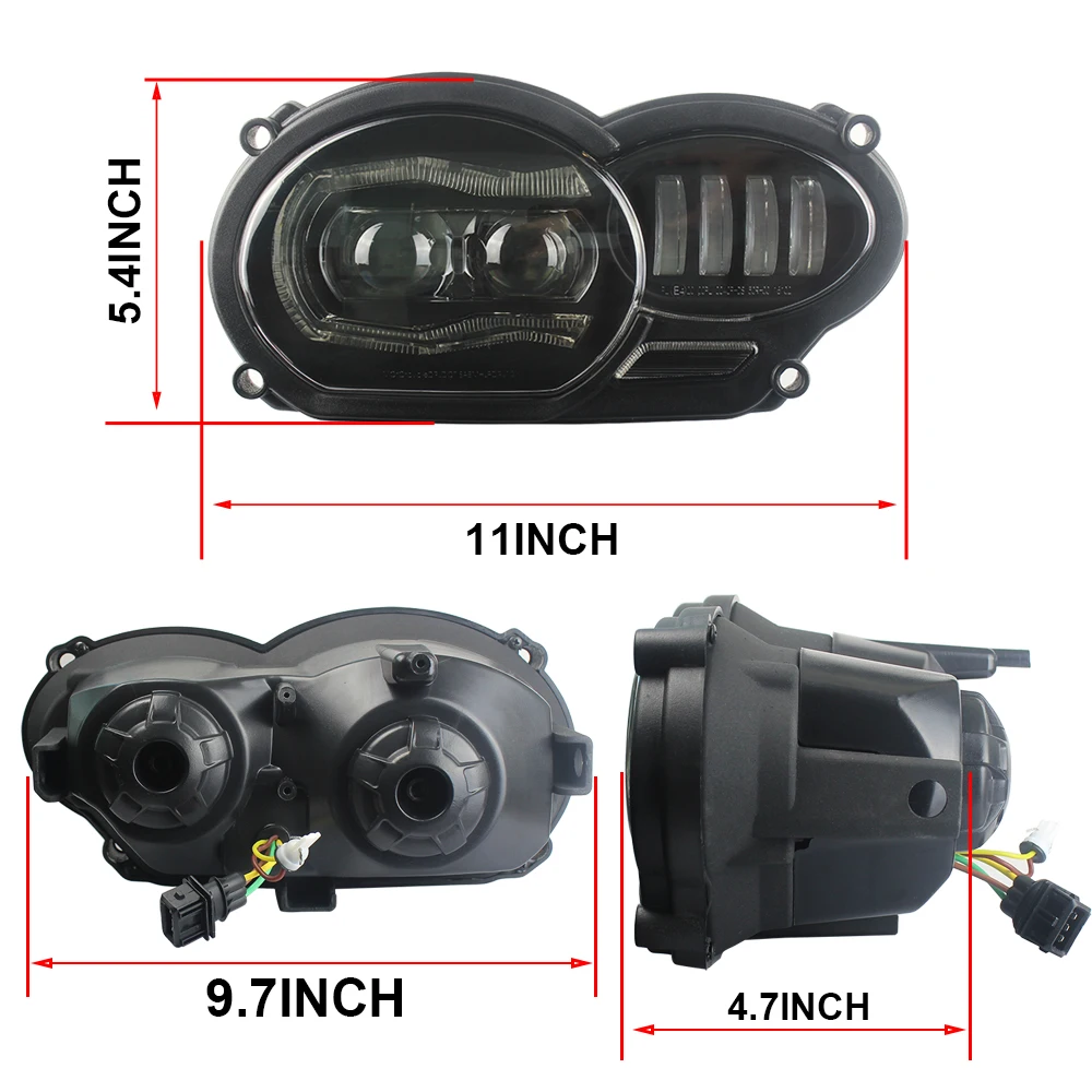 Новый светильник фар для мотоцикла светодиодсветильник фары BMW R1200GS 2004 2005 2006 2007 2008