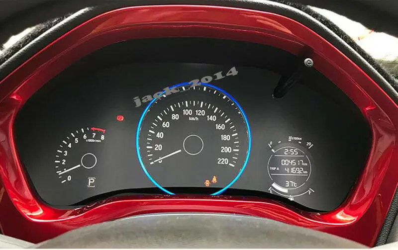 Для Honda HR V HRV 2016 2017 2018 красный приборный датчик панель крышка полоса отделка