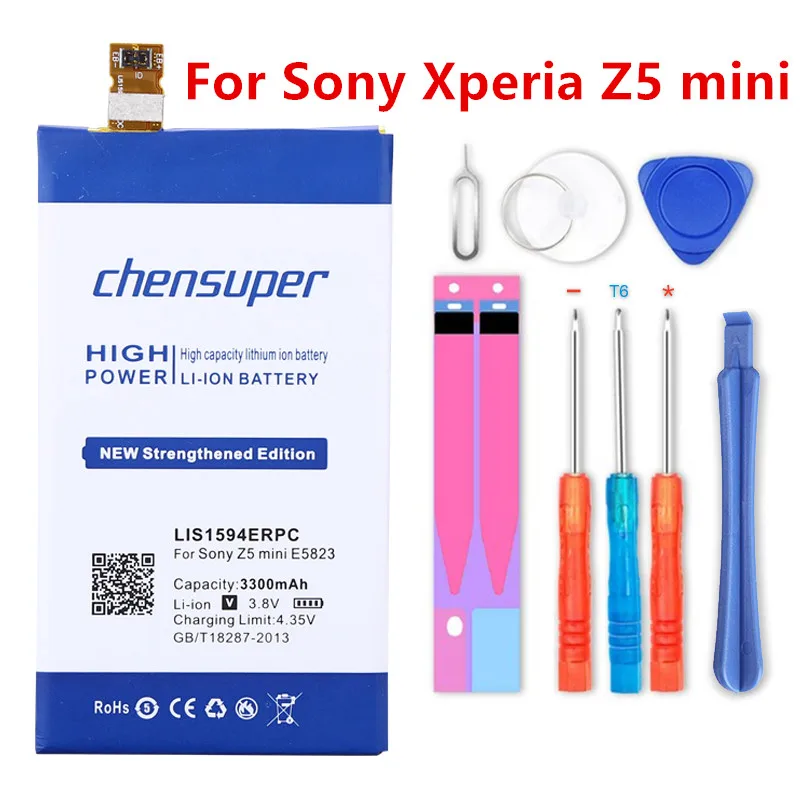 Chensuper 3300 мАч LIS1594ERPC батарея для Sony Xperia Z5 mini compact E5823 E5803 | Мобильные телефоны и