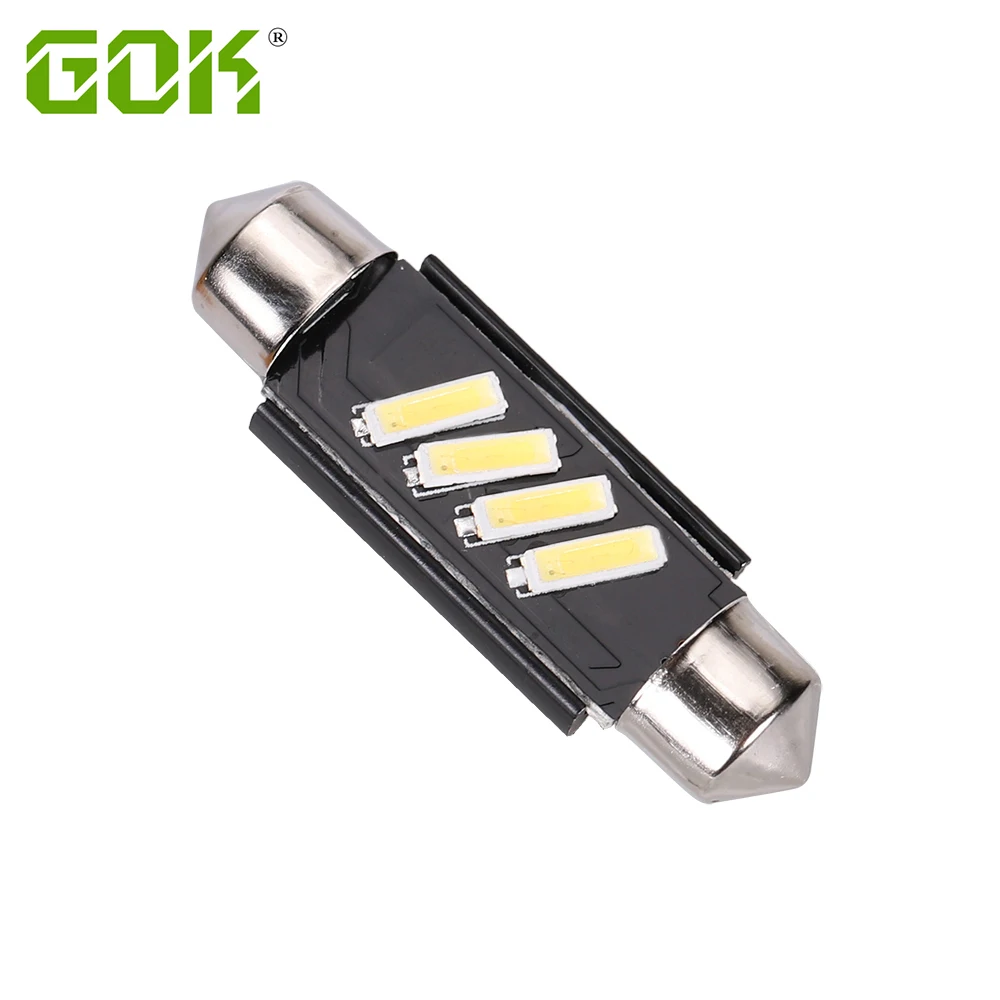 Авто светодиодный сигнальный фонарь супер яркий C5W 4SMD 7020 31 мм 36 39 41 гирлянда лампа