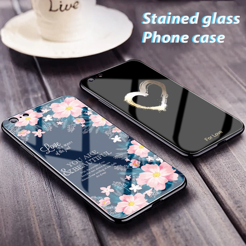 Зеркало из закаленного стекла чехол для iPhone XS MAX XR 8 7 6 S Plus окрашенный слой задняя