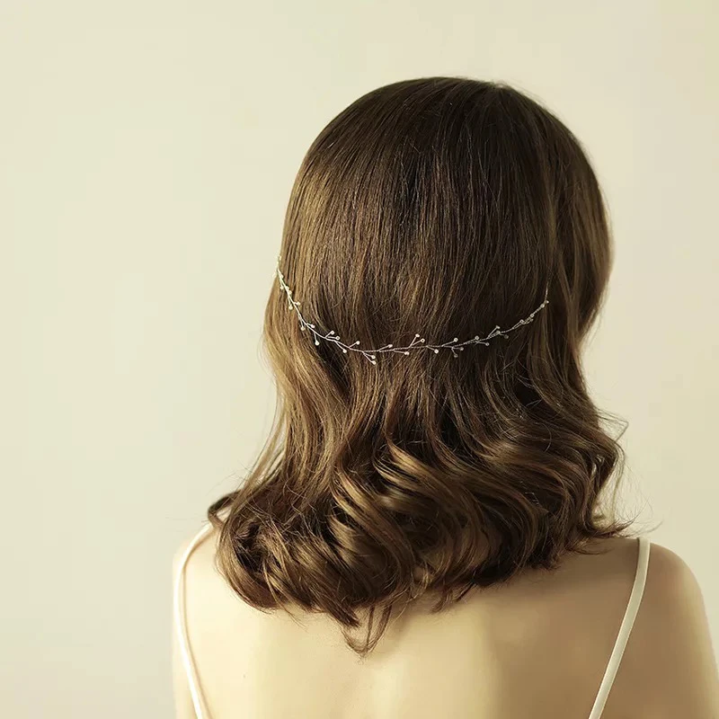 Европейские свадебные Hairbands ручной маленьких невесты Жемчуг Crystal Clear тиара