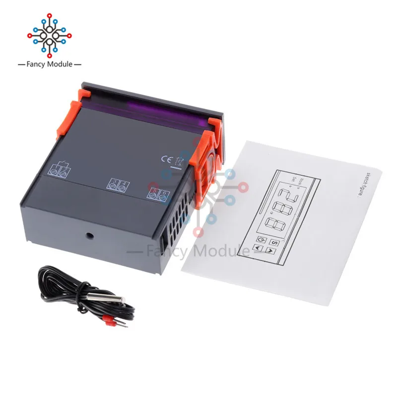 Цифровой регулятор температуры MH1210W 90 250V 10A 220V термостата с датчиком 50 ~ 110C