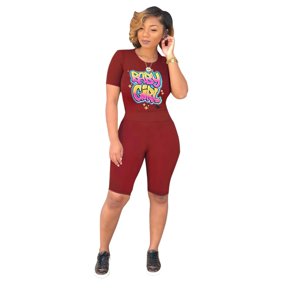 Новинка 2019 года Летняя женская футболка с круглым вырезом и буквенным принтом