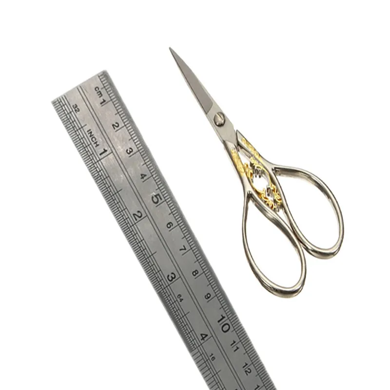 Вышивка в европейском стиле ZAKKA scissor ручная работа шитье на заказ Ретро классический винтажный тканевый вышивка крестиком Сделай Сам античный - Цвет: Silver with gold