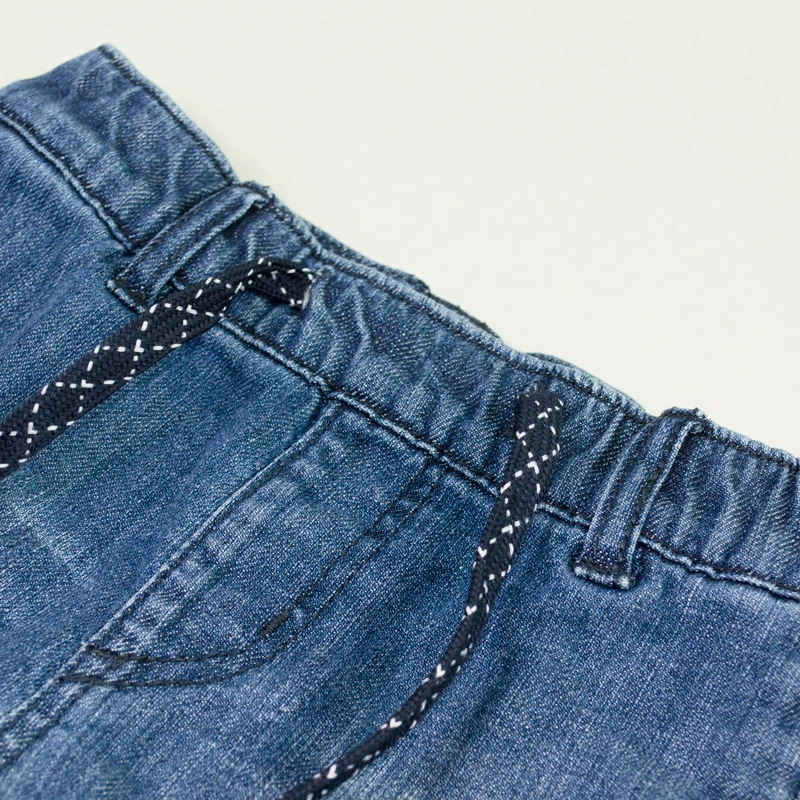 Детские штаны джинсы для мальчиков брюки бега весенне-Осенние Теплые однотонные