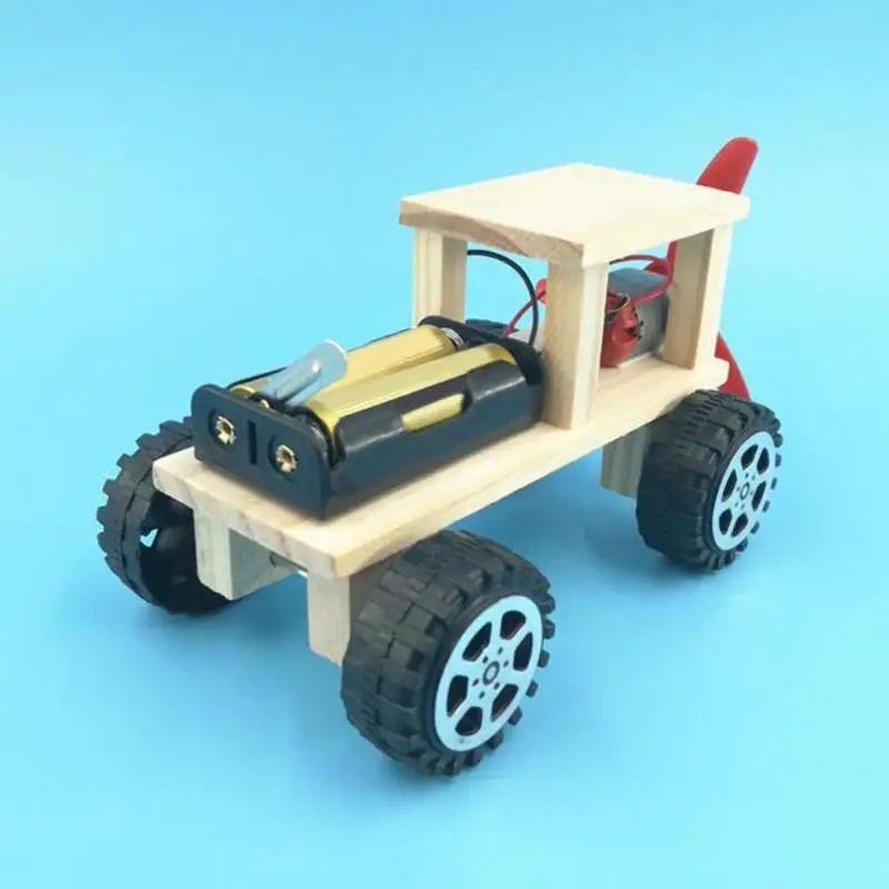 Diy электрический автомобиль ветра собранные Пазлы Наука Наборы для