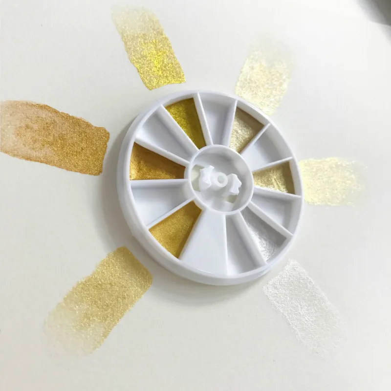 Ручной работы kuretake золотые цвета акварельные новые краски GANSAI тамби 6 цветов