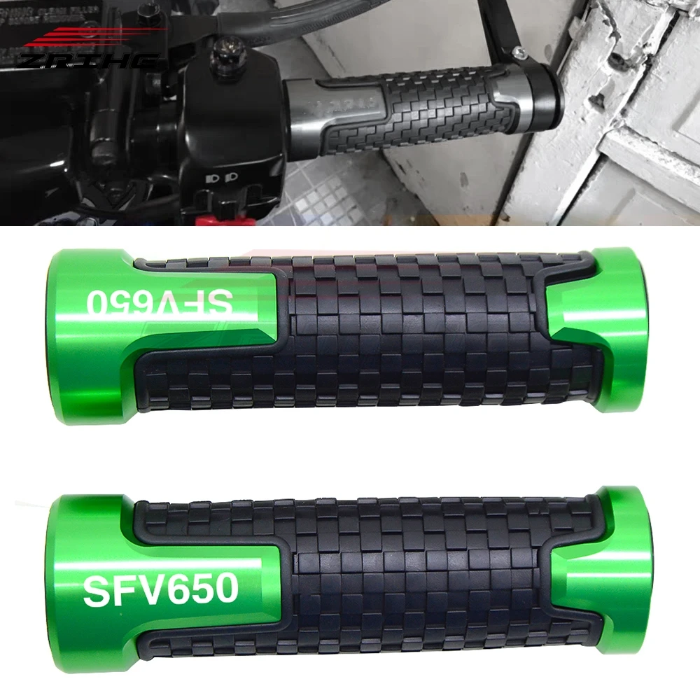 CNC 7/8 алюминиевый резиновый руль для мотоцикла аксессуары рукоятка SUZUKI SFV650 GLADIUS SFV