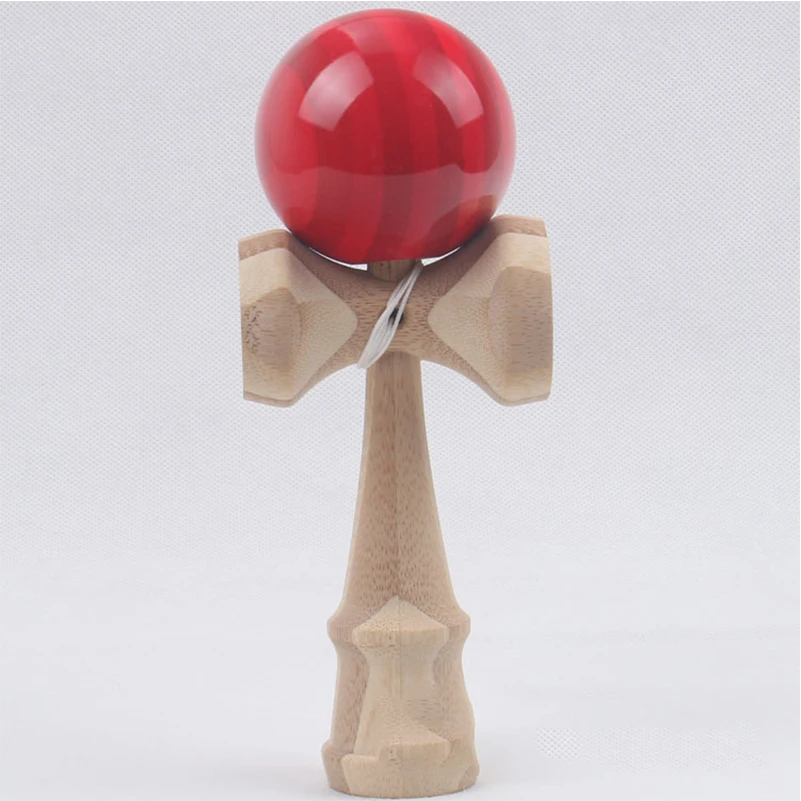 Профессиональные бамбуковые ПУ краски деревянные Kendama шары умелые Джамбо на