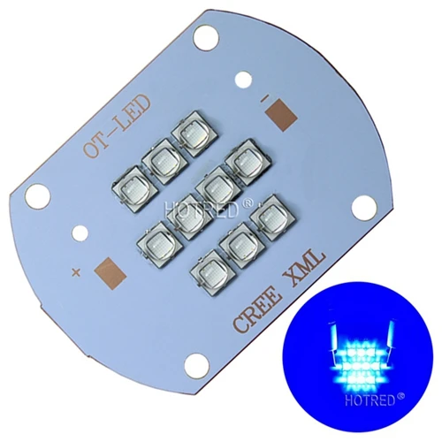 Высокая мощность светодиодный чип CREE XLamp XM-L XML2 50 Вт 100 Вт 5050 SMD теплый холодный белый красный зеленый озеро синий розовый светильник лампа-бусина COB лампа - Испускаемый цвет: Blue 450-460nm