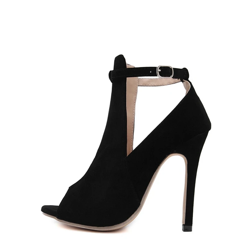 2017 новое прибытие гладиатор сандалии женщин сексуальные черные высокие каблуки