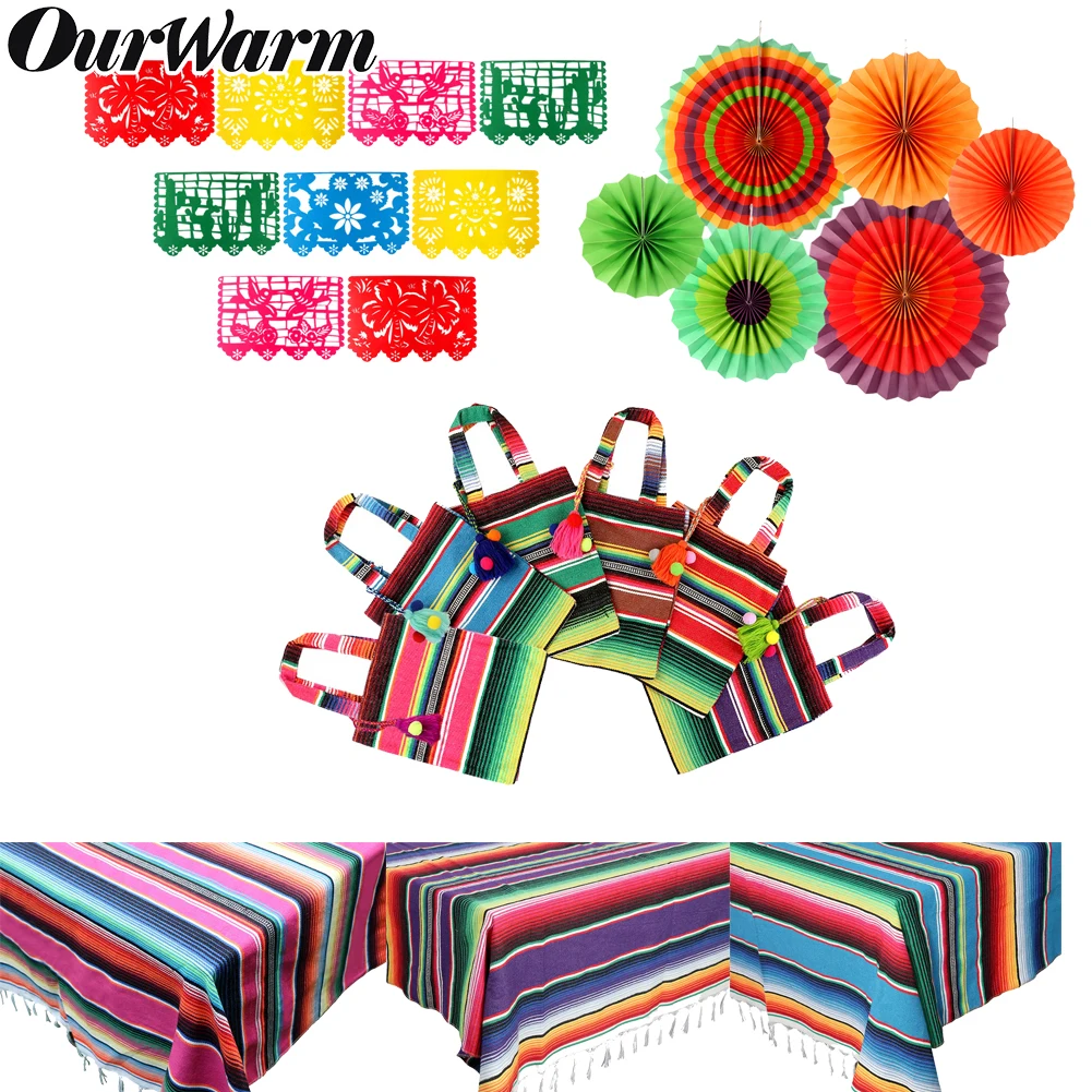 Вечерние скатерти из мексиканского войлока для путешествий праздничная