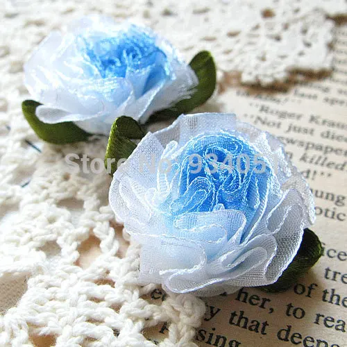 Набор из органзы ручной работы 100 шт. разноцветный шелковый букет украшение для