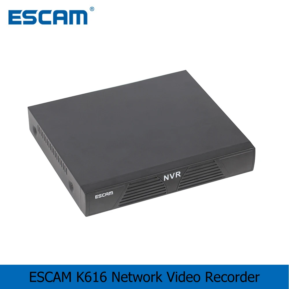 ESCAM K616 сетевой видеорегистратор 16-канальный NVR 1080P HD H.265 Onvif жесткий диск рекордер