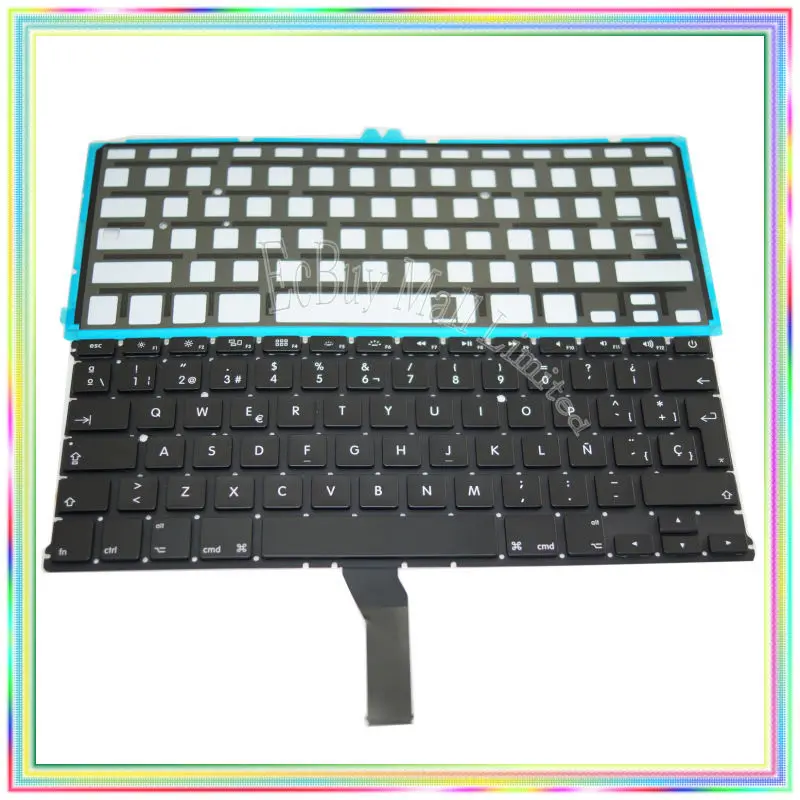 

Совершенно новая испанская клавиатура SP с подсветкой для Macbook Air 13,3 дюйма A1369 A1466 2011-2015 лет