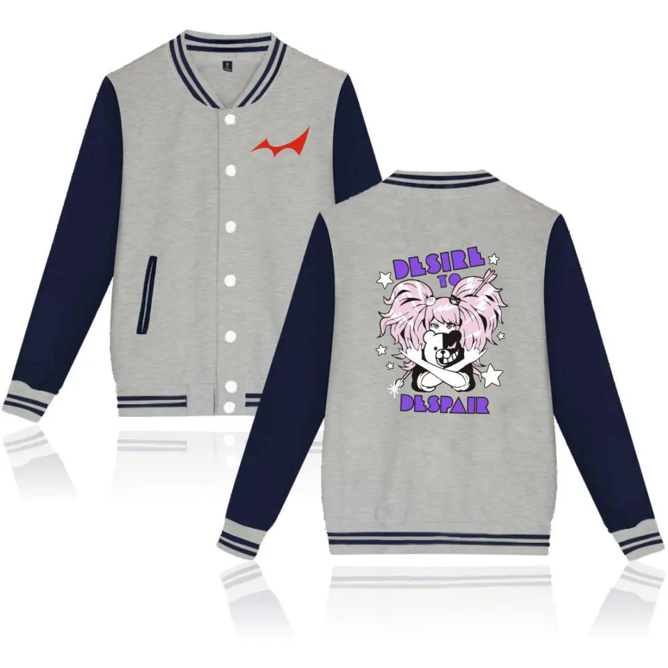 Dangan Ronpa куртки хит продаж модная повседневная осенне-зимняя бейсбольная куртка с
