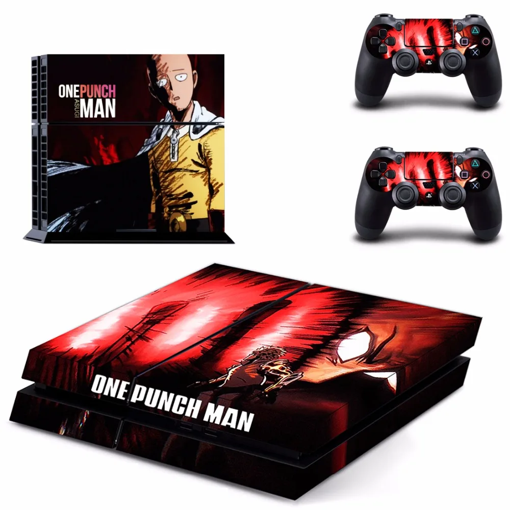 Аниме One Punch Man PS4 кожи Стикеры наклейка для Sony Игровые приставки 4 консоли и 2