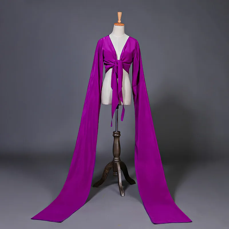 Многоцветный Hanfu воды рукава в классической Пекинской оперы Тибетский для взрослых детей практиковаться танцевальная одежда Yangko одежда