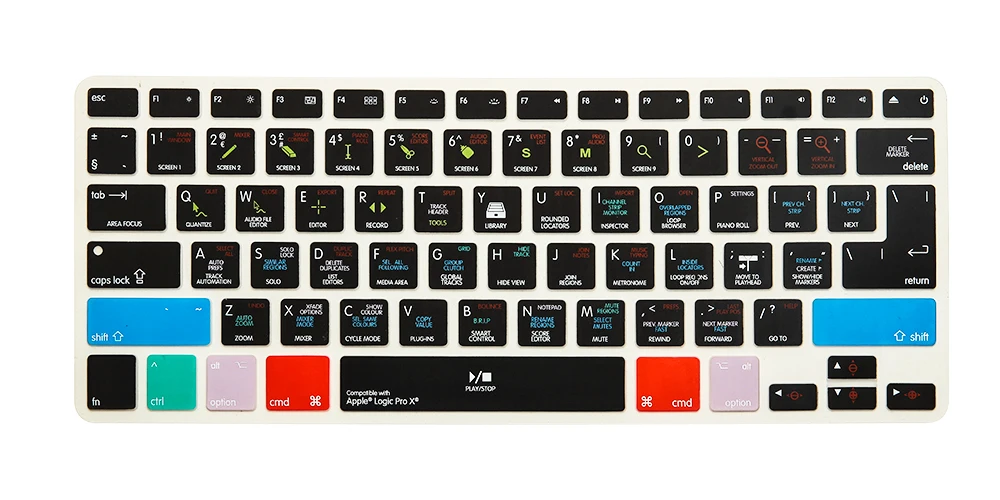 Чехол для экрана клавиатуры Iphone Imac Macbook Pro Air 13 15 Kc A1278 Logic X|Чехлы клавиатуры| |