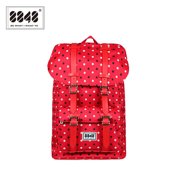 Женский рюкзак в красный горошек, большие сумки, высокое качество, 500 D, водонепроницаемый, Оксфорд, устойчивый, для ноутбука, полиэстер, модный ранец, S15020-3 - Цвет: Backpack Red