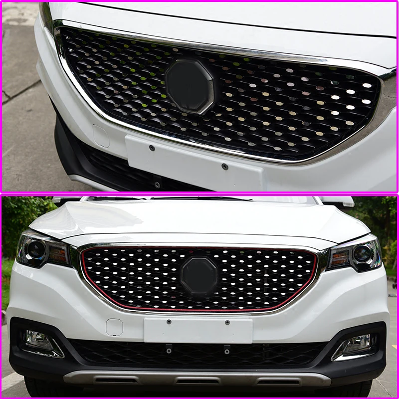 Для MG ZS передняя решетка радиатора Babysbreath мини металлическая наклейка зеркальный