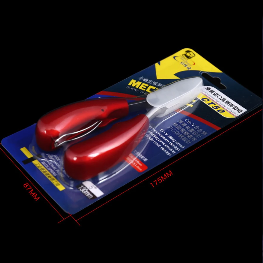 Скошенные плоскогубцы MECHANIC CT50 с двойной пружиной для детской защитной крышки материнской платы, специальные диагональные плоскогубцы для резки