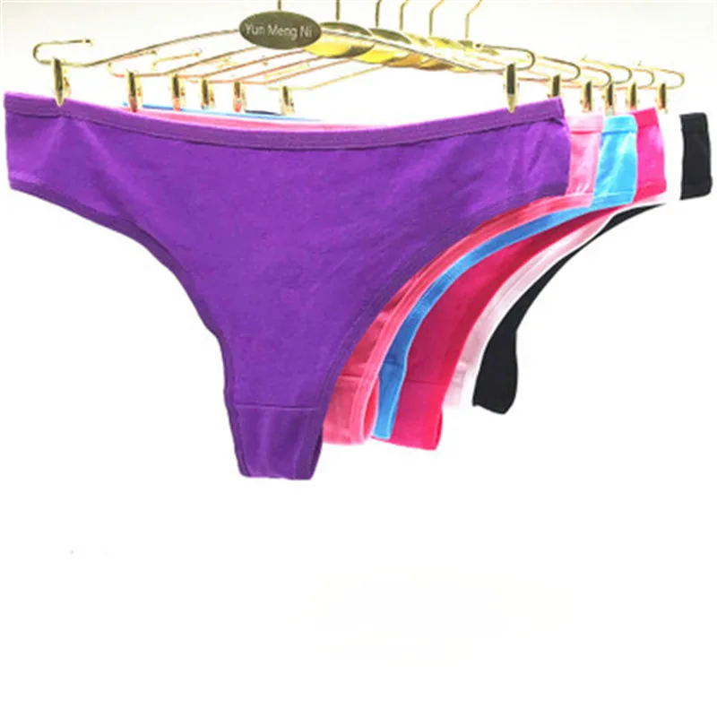 2pcs(random color) Новое поступление, Лидер продаж, однотонные трусики-стринги для девочек, нижнее белье для девочек Calcinha Infantil, трусики-стринги для маленьких девочек - Цвет: 2pcs(random color)