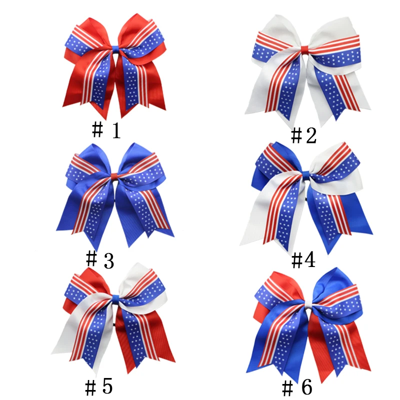 Эластичная Повязка на голову с принтом 4 июля для девочек бант американским