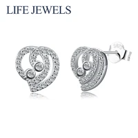 authentic 100 925 sterling silver austria zircon earrings l women luxury sterling silver valentines day jewelry gift 18125