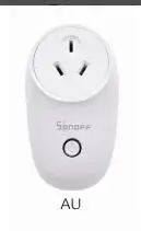 Au Sonoff S26 Wi-Fi умная розетка EU/US/UK/CN/AU, беспроводная штепсельная розетка, Умный домашний переключатель, работает с Alexa Google Assistant IFTTT - Комплект: Au