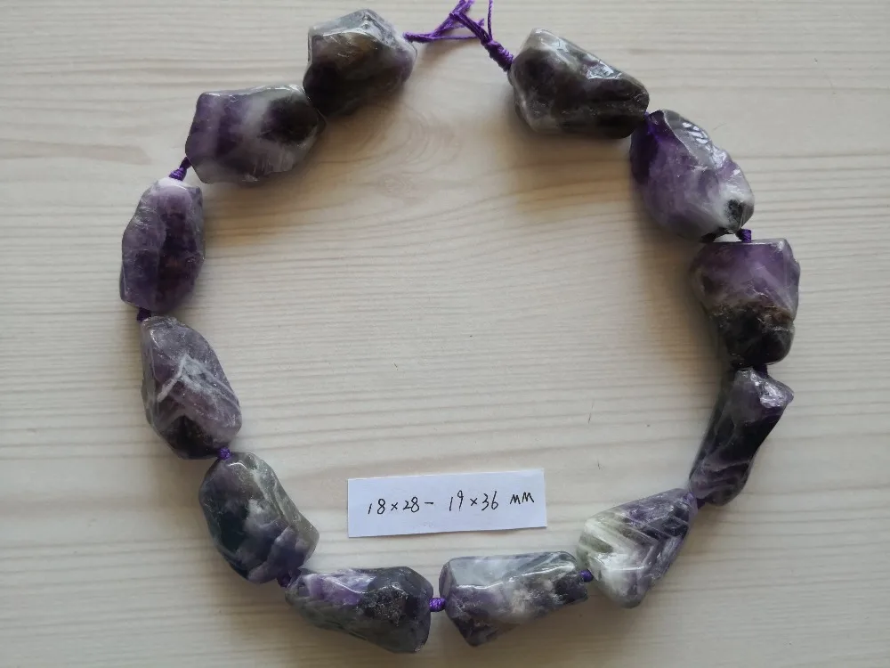 

B0039 натуральный 18x28mm-19x36mm свободу фантазии фиолетовый амтист драгоценные камни камень свободные бусины 15 ''ювелирные изделия на нитях Изгото...