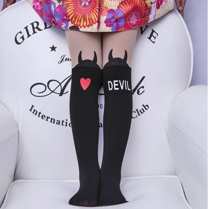 Колготки для девочек Летние Гольфы одежда с принтом животными детей колготки