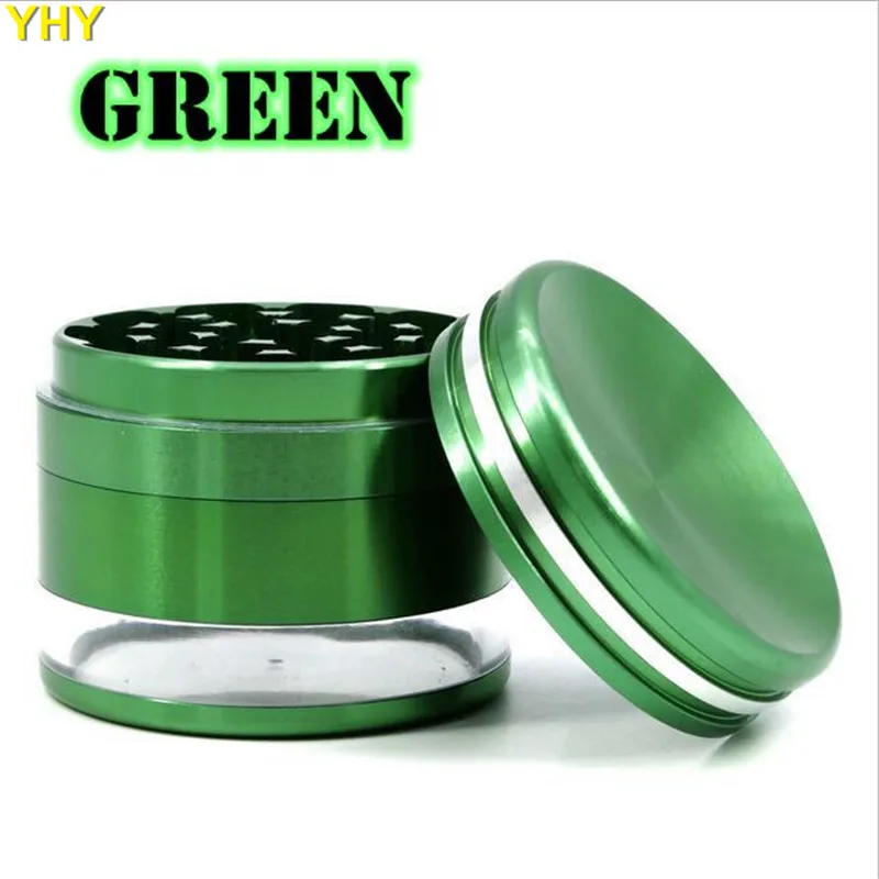 4 шт. металлическая травяная шлифовальная машина с прозрачной нижней крышкой