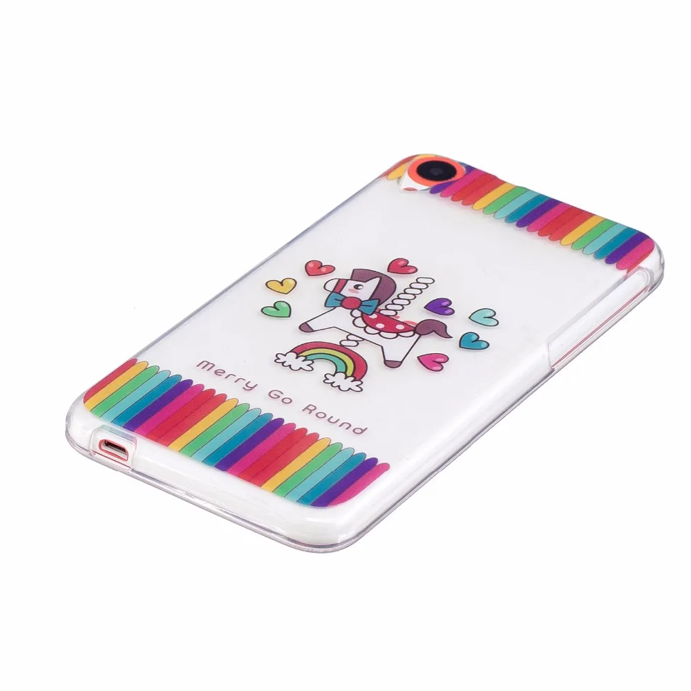 ARYIKUM Cartoon Gel TPU Case For HTC Desire 820 820G 820S Dual Sim Cute Slim Soft Silicone Transparent Cover D820 Fundas |