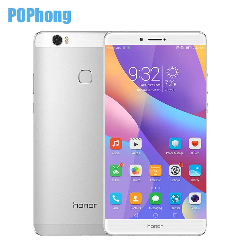 Оригинал HONOR Note 8 смартфон 4G RAM 64G ROM Kirin 955 Восьмиядерный 6 дюйма 2K экран 2560*1440 Android 0