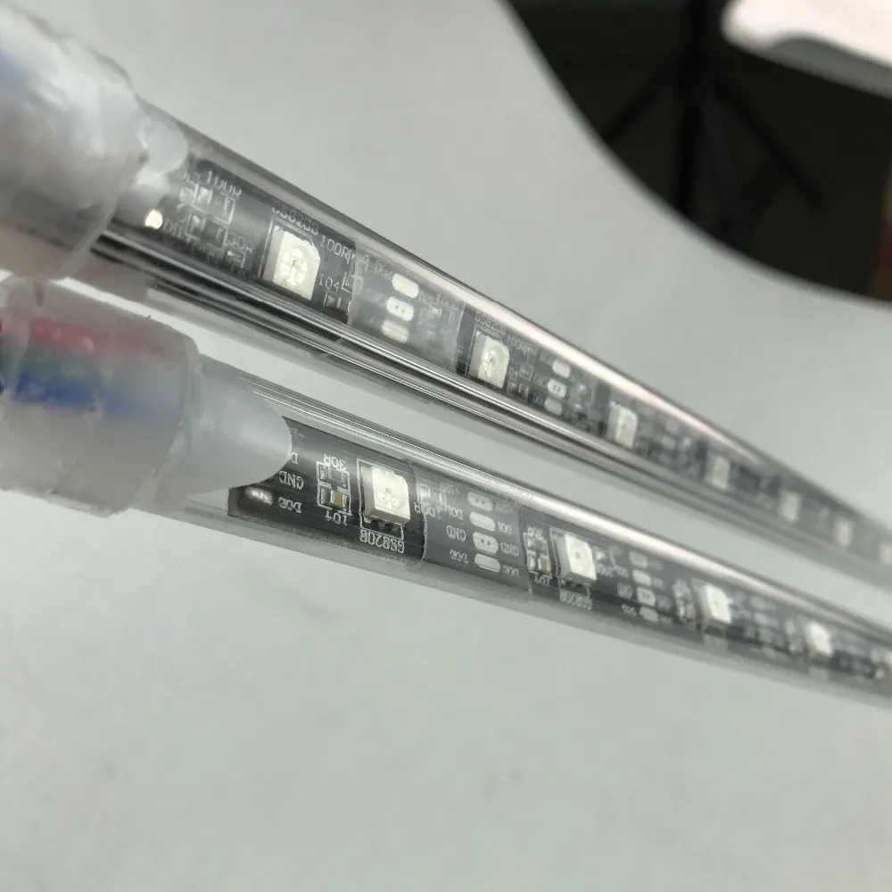 0 5 м/1 м длинный 3D DC12V вход GS8208 цифровой метеоритный свет Пиксельная трубка 32 шт.